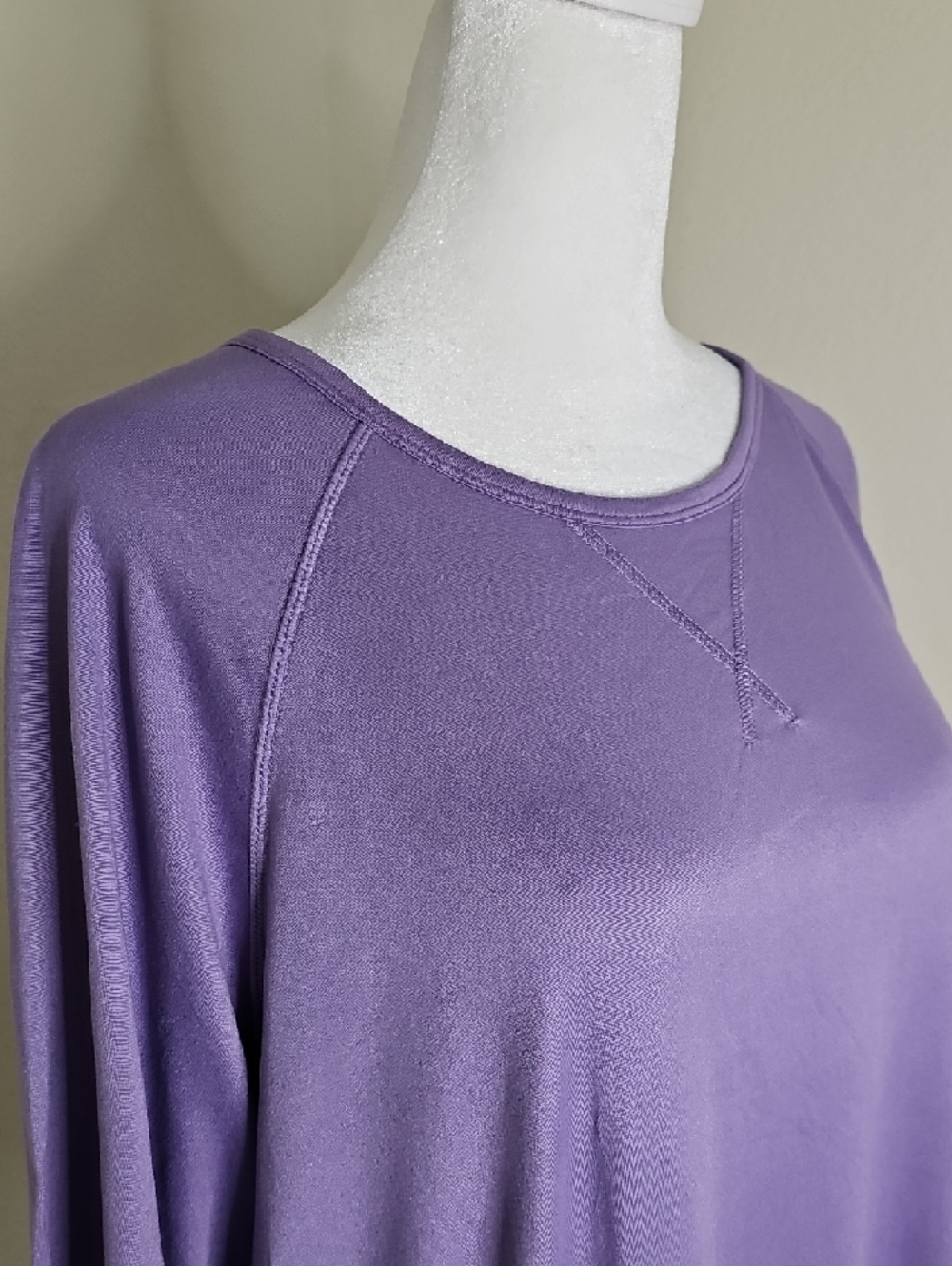 Cuddle Duds Smart Comfort Lavender Purple Tee Sz 1X - Picture 3 of 8